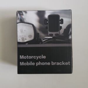 NIB Universal Motorcycle Mobile Phone Mounting Bracket Handlebar Holder Black